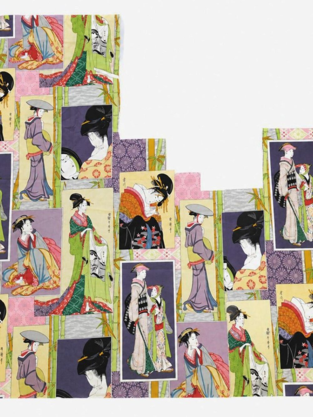 2003 Kyoto Afternoon Cotton Fabric by Alexander Henry Fabrics Collection Remnant
